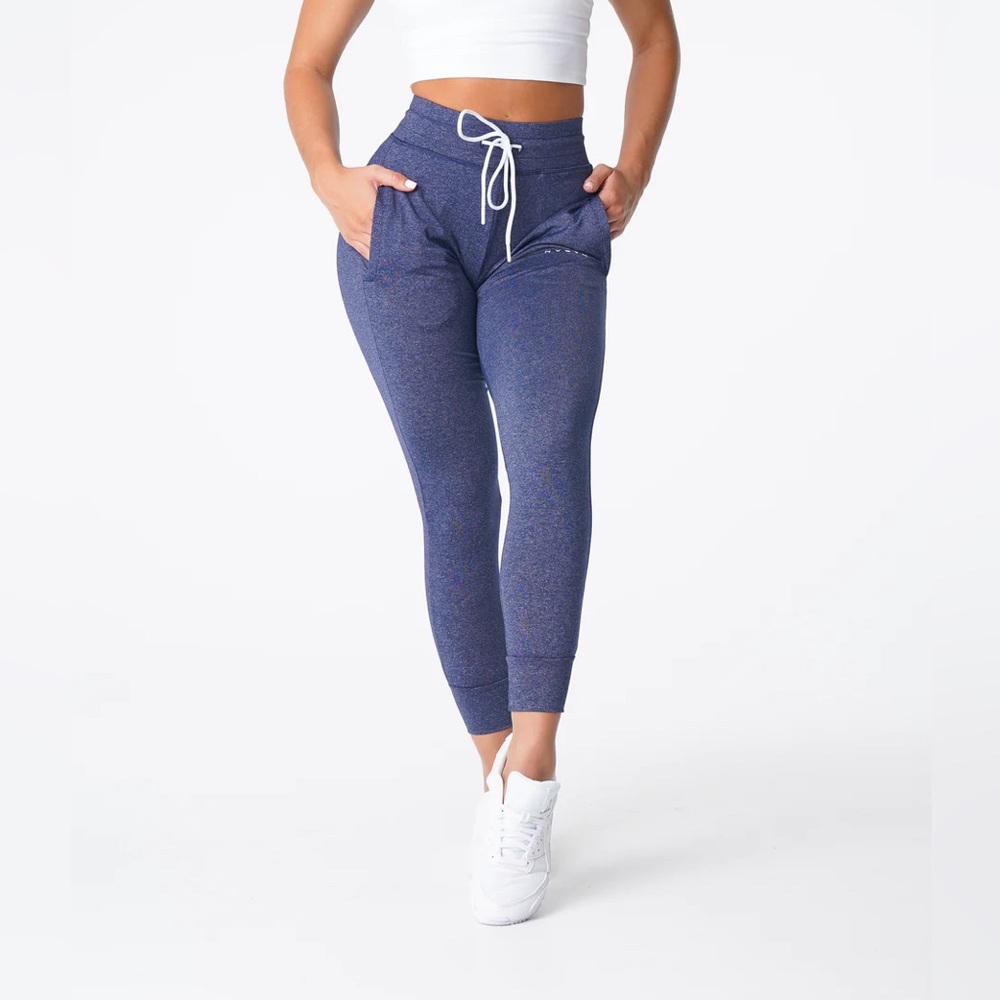 NVGTN Navy Blue Heathered Jogger Track Pants